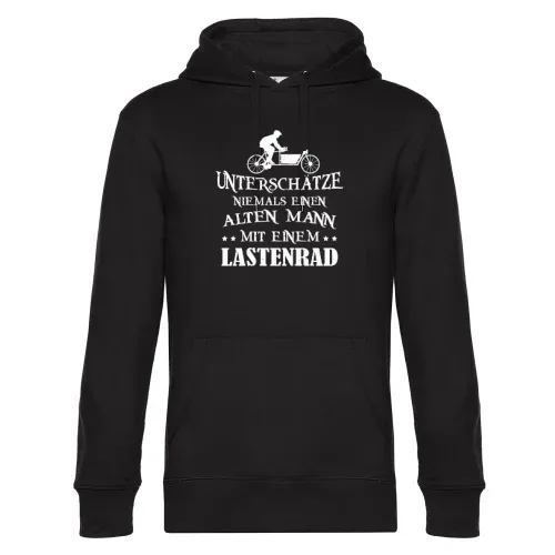 Hollandrad Lastenrad Alter Mann Spruch Cargo Bike Männer Hoodie