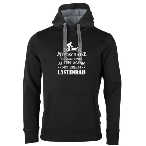 Hollandrad Lastenrad Alter Mann Spruch Cargo Bike Männer Hoodie