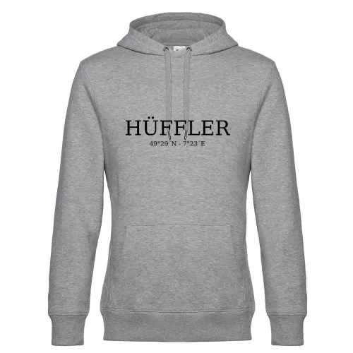 Hüffler Koordinaten Hoodie Männer King Hooded