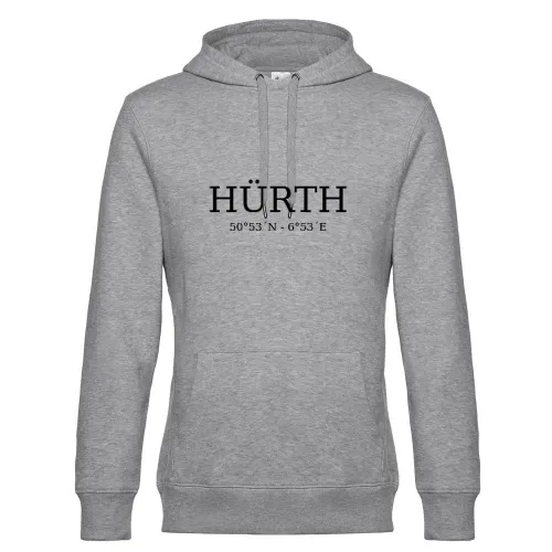 Hürth Koordinaten Hoodie Männer King Hooded