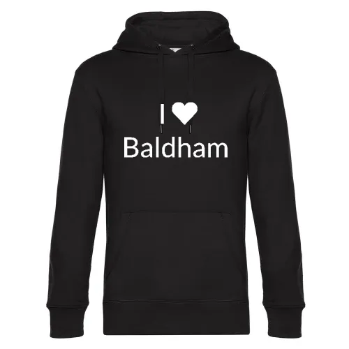 I Love Baldham Hoodie Männer King Hooded