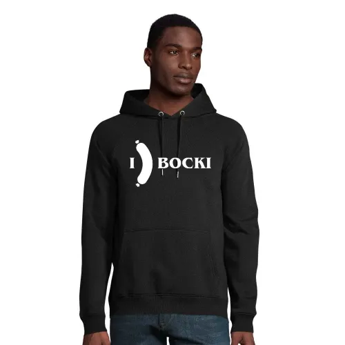 I Love Bockwurst Hoodie Männer Stellar Bio