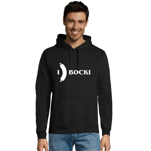 I Love Bockwurst Männer Hoodie