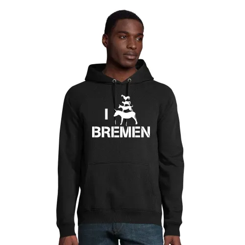 I Love Bremer Stadtmusikanten 2.0 Männer Hoodie