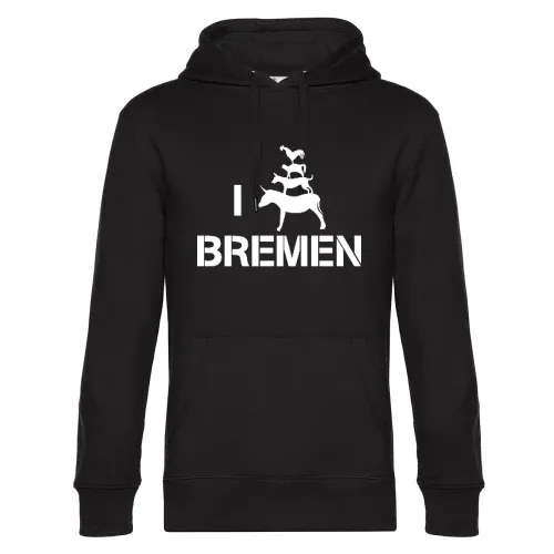 I Love Bremer Stadtmusikanten 2.0 Männer Hoodie