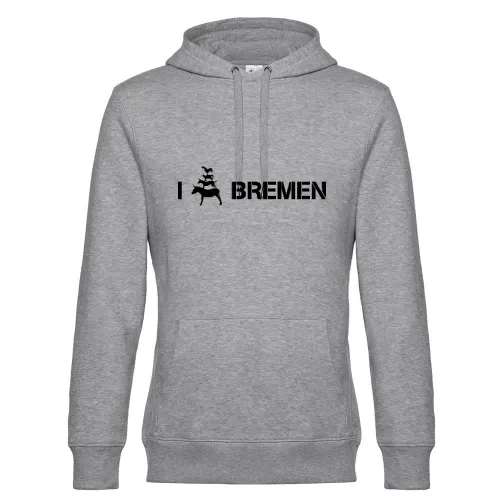 I Love Bremer Stadtmusikanten Männer Hoodie