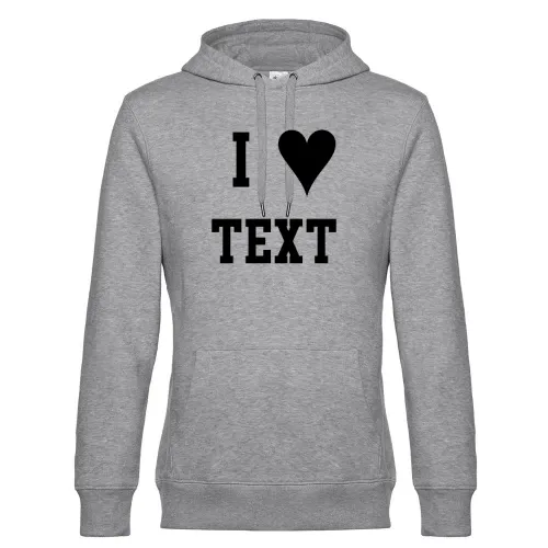 I Love dein Text Hoodie Männer King Hooded