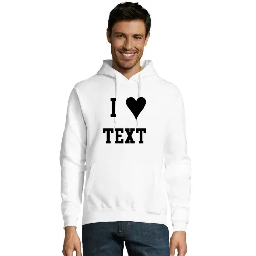 I Love dein Text Hoodie