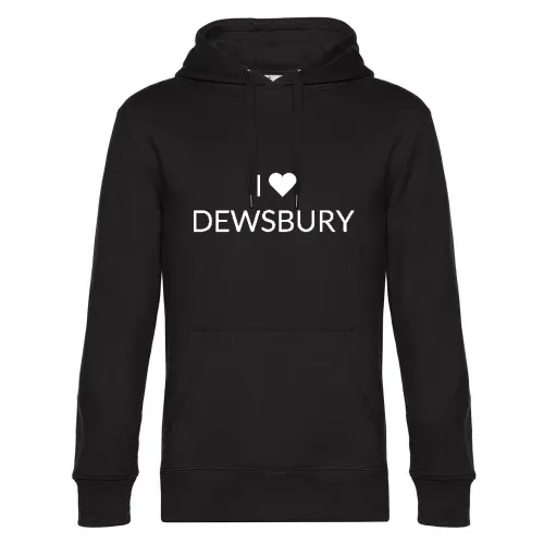 I Love DEWSBURY Hoodie Männer King Hooded