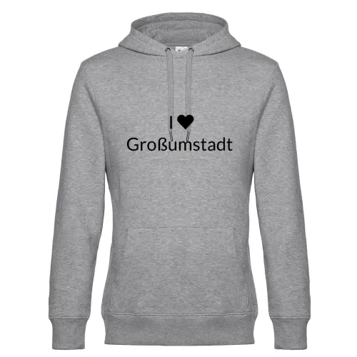 I Love Großumstadt Hoodie Männer King Hooded