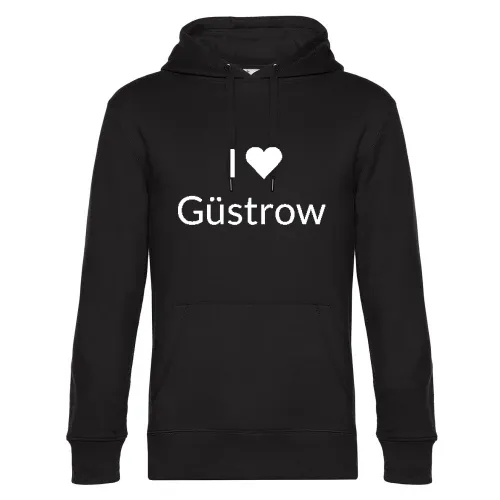 I Love Güstrow Hoodie Männer King Hooded