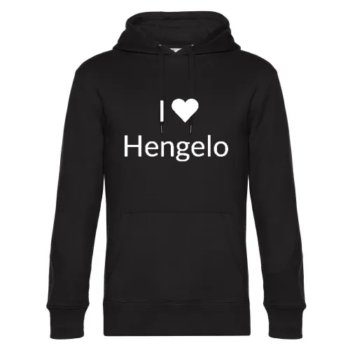 I Love Hengelo Hoodie Männer King Hooded