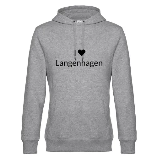 I Love Langenhagen Hoodie Männer King Hooded