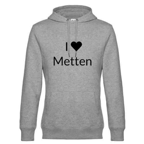 I Love Metten Hoodie Männer King Hooded