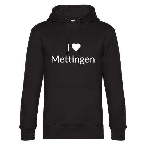 I Love Mettingen Hoodie Männer King Hooded