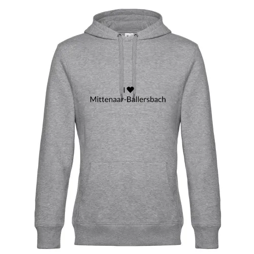 I Love Mittenaar-Ballersbach Hoodie Männer King Hooded