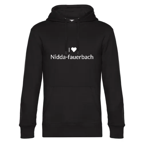 I Love Nidda-fauerbach Hoodie Männer King Hooded