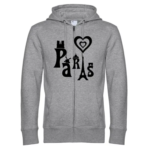 I Love Paris Männer Hoodie