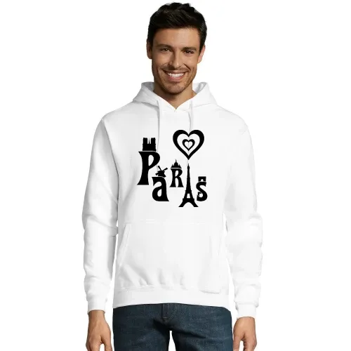I Love Paris Männer Hoodie