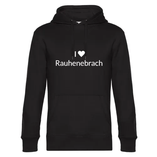 I Love Rauhenebrach Hoodie Männer King Hooded