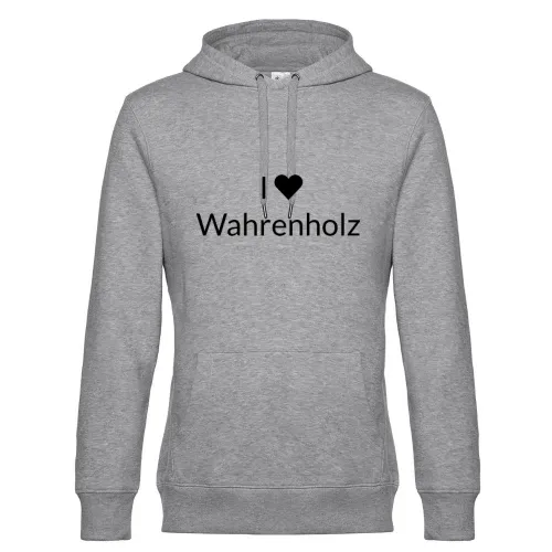 I Love Wahrenholz Hoodie Männer King Hooded
