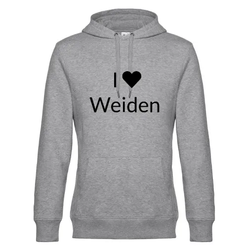 I Love Weiden Hoodie Männer King Hooded
