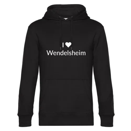 I Love Wendelsheim Hoodie Männer King Hooded