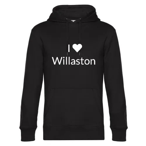 I Love Willaston Hoodie Männer King Hooded
