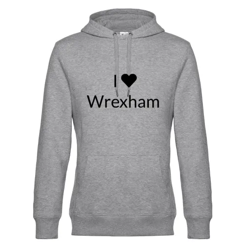 I Love Wrexham Hoodie Männer King Hooded