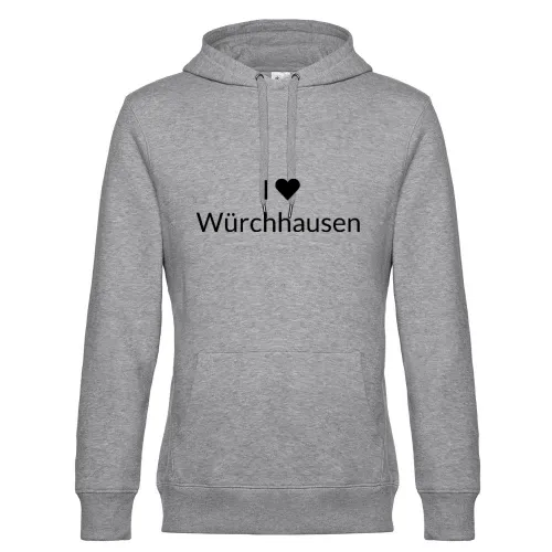 I Love Würchhausen Hoodie Männer King Hooded