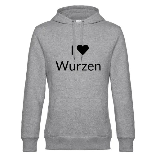 I Love Wurzen Hoodie Männer King Hooded