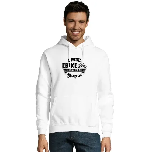 I Ride Ebike Because I m Not Stupid Ebiker E-Bike Hoodie Männer Snake