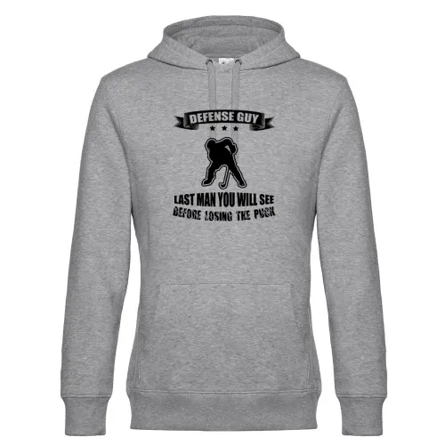 Ice Hockey Defense Guy Before Loosing The Puck Hoodie Männer King Hooded