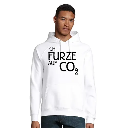 Ich Furze auf CO2 Männer Hoodie