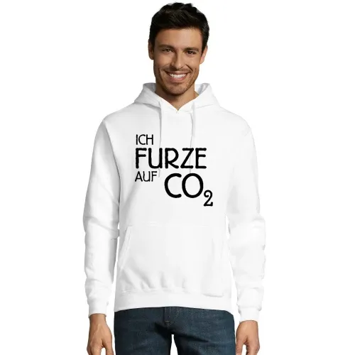 Ich Furze auf CO2 Männer Hoodie