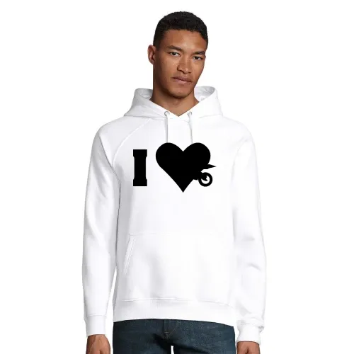 Ich liebe Motorrad Hoodie Männer Stellar Bio