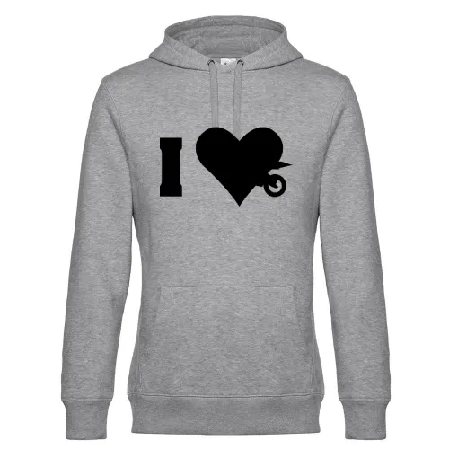 Ich liebe Motorrad Hoodie Männer King Hooded