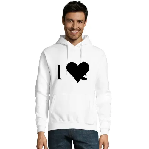 Ich liebe Segelboot Männer Hoodie Ich liebe Segelboot Hoodie