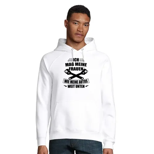 Ich mag meine Frauen wie meine Autos Weit Unten Hoodie Männer Stellar Bio