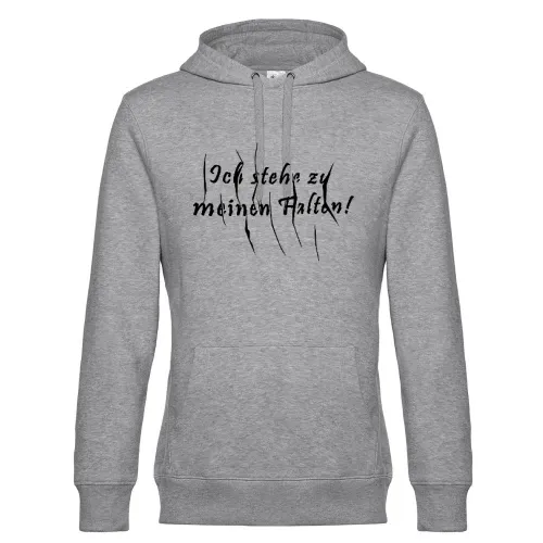 Ich stehe zu meinen Falte Hoodie Männer King Hooded