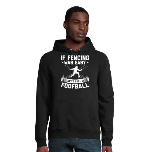 If Fencing Was Easy Spruch Fechten Degenkampf Hoodie Männer Stellar Bio