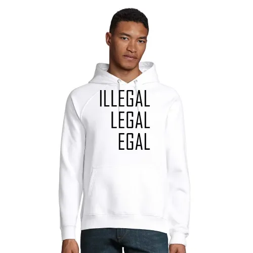 Illegal Legal Egal Männer Hoodie