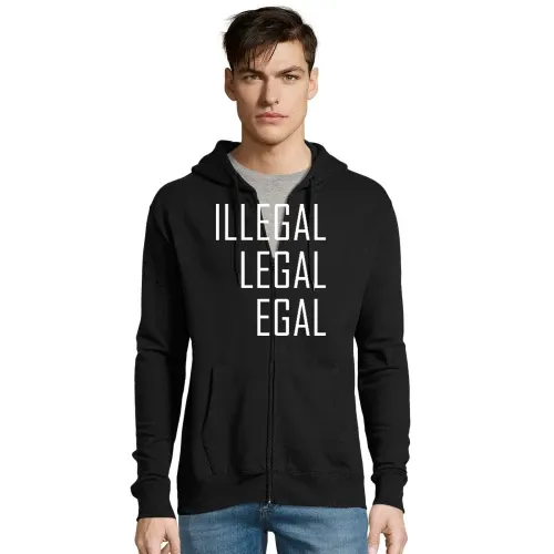 Illegal Legal Egal Männer Hoodie