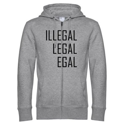 Illegal Legal Egal Männer Hoodie
