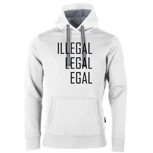 Illegal Legal Egal Männer Hoodie