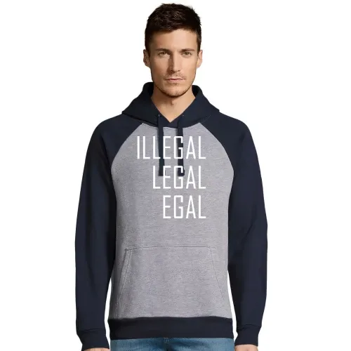 Illegal Legal Egal Männer Hoodie