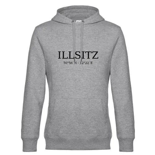 Illsitz Koordinaten Hoodie Männer King Hooded