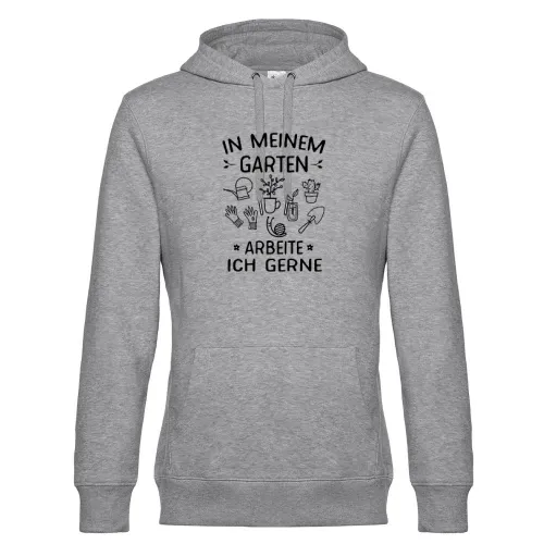 In meinem Garten arbeite ich gerne Lustiges Hoodie Männer King Hooded