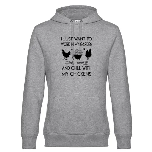 In My Garden And Chill With My Chickens Gärtner Hoodie Männer King Hooded