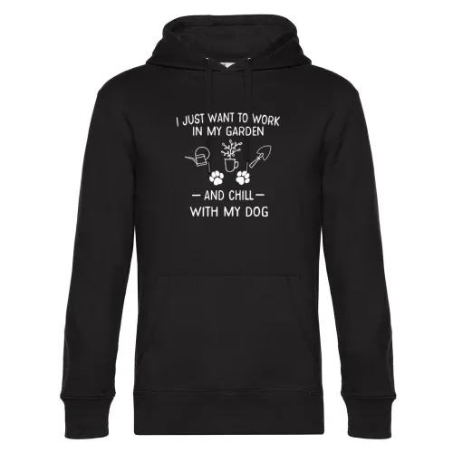 In My Garden And Chill With My Dog Garten Gärtner Hoodie Männer King Hooded